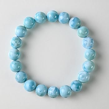 【美品】ラリマー 10mm ラリマー ブレスレット 本物 10mm 一点物 211-2535 : 天然石